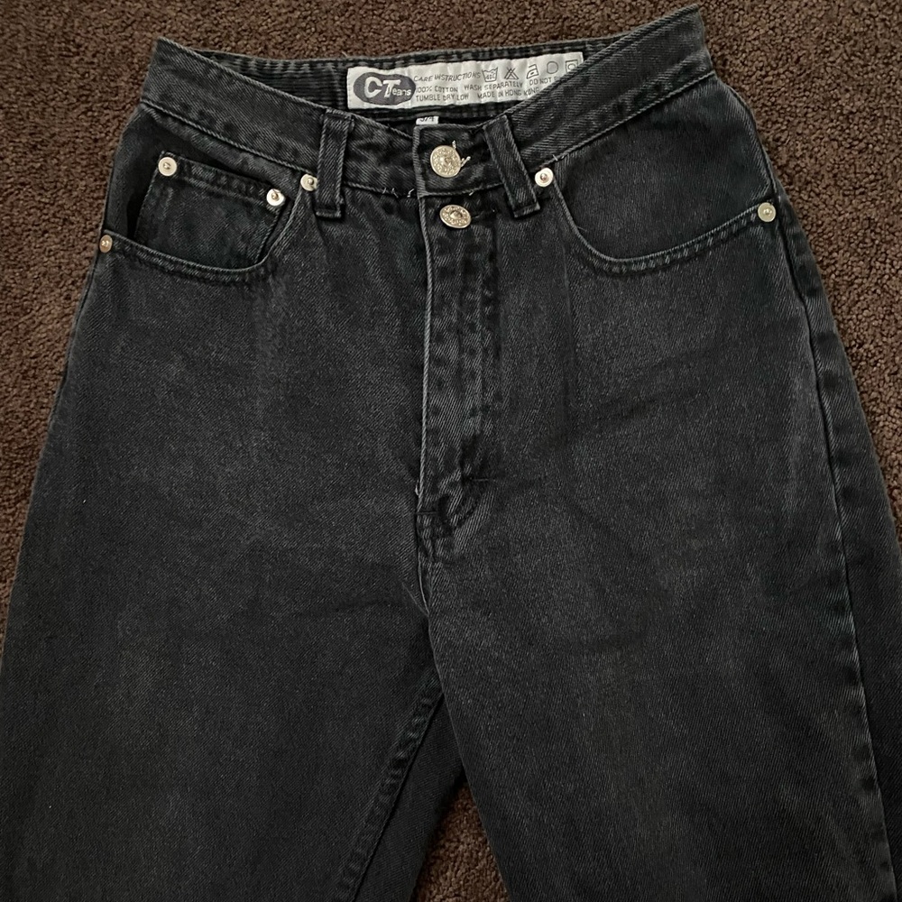 vintage high waisted black jeans